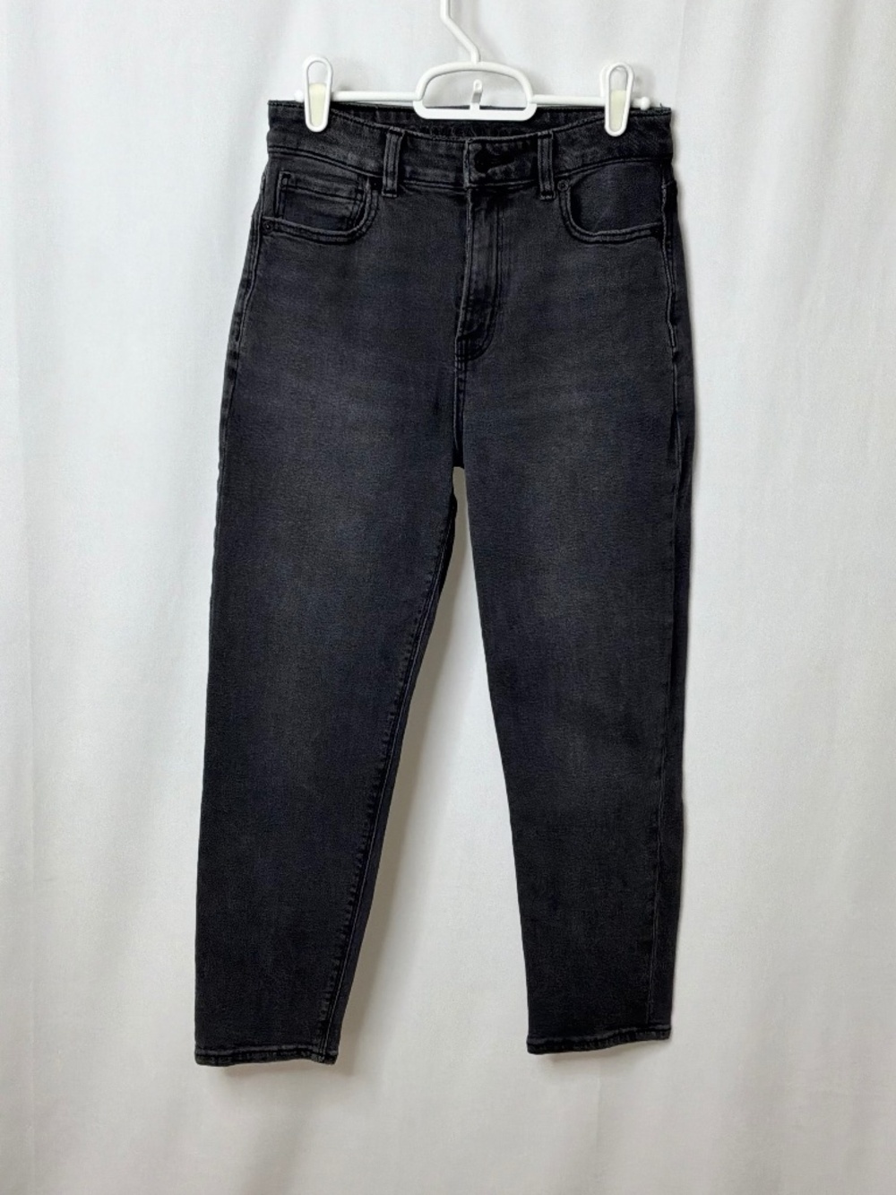 American Eagle Women’s Black Stretch Ankle Mom Jean Size 2 X-Short
